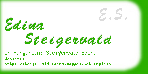 edina steigervald business card